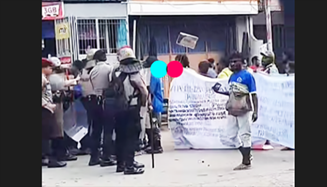 Demo Mahasiswa di Abepura Jayapura, 2 Mobil Polisi 1 Mobil PDAM Rusak Parah